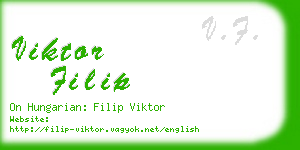 viktor filip business card